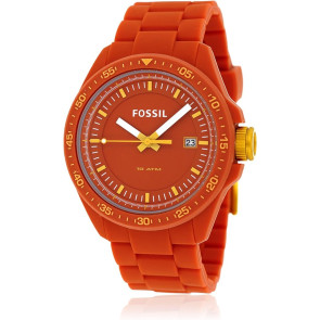 Watch strap (Strap + Case combination) Fossil AM4504 Silicone Orange 22mm